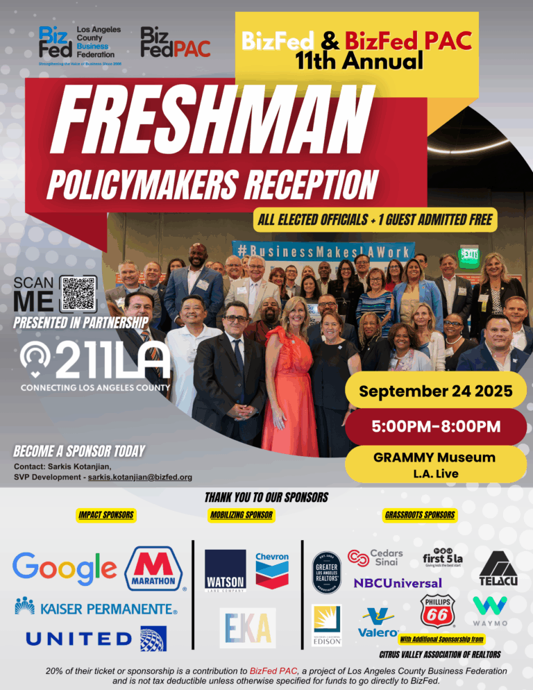 BizFed Freshman Policymakers Flyer September 24th 5pm - 8pm